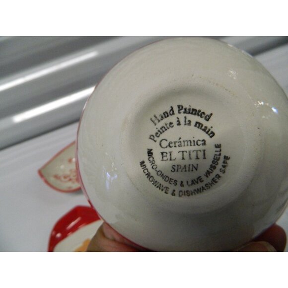 2 Santa Claus Plates & 2 Decorative Swirl Bowls For Holiday Tableware Ceramic - Picture 9 of 11